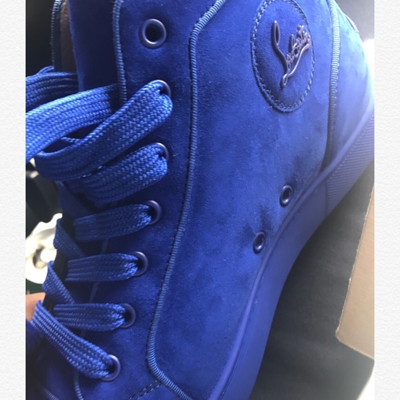 blue red bottoms with spikes